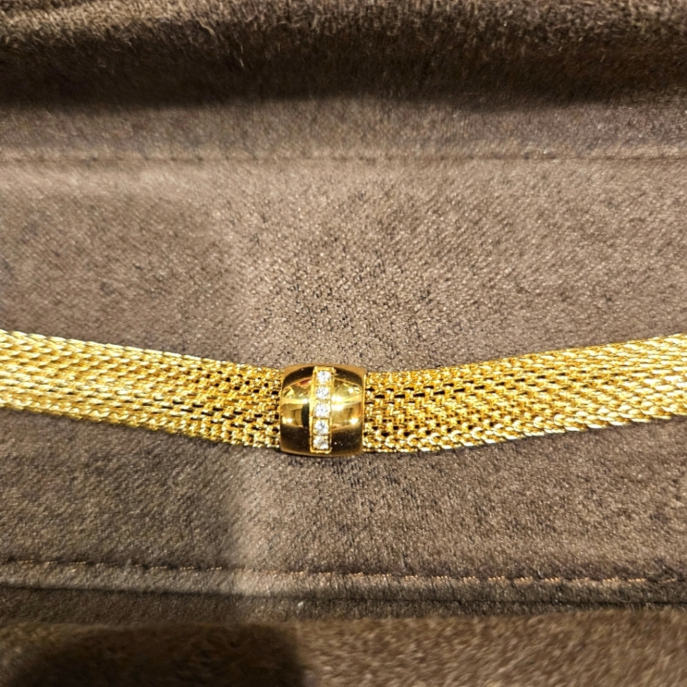 NEW in Box 8 inch mesh bracelet from Ross Simon's with crystals